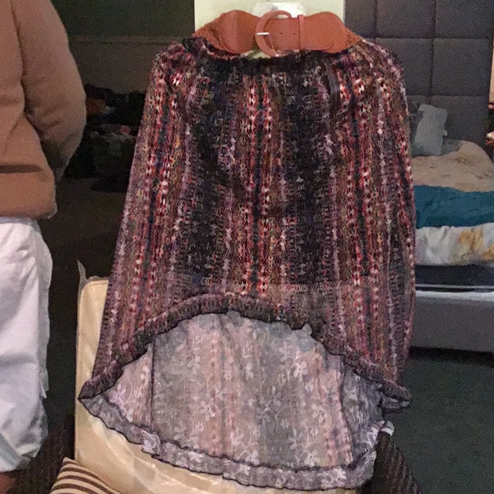 Hi-lo skirt boho style NWT